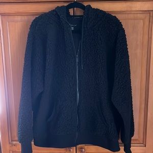 Marc New York size 2X black fuzzy jacket very good condition